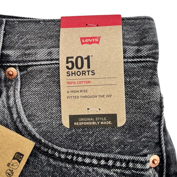New Women’s Levi’s 501 Original High Rise Shorts Size 29 - Picture 4 of 10
